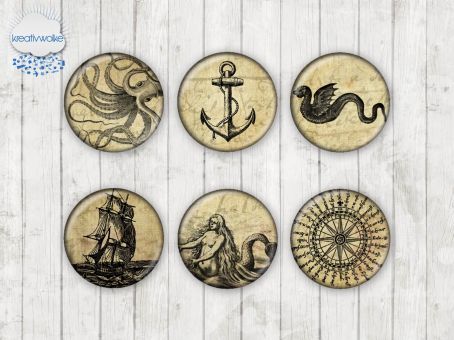 Motiv-Cabochons 033 8mm (12 Stk)