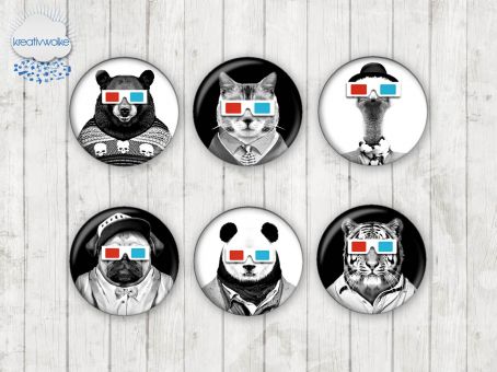Motiv-Cabochons 1013 25mm (6 Stk)