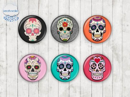 Motiv-Cabochons 1023 Totenkopf 