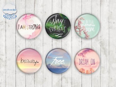 Motiv-Cabochons 1226 25mm (6 Stk)