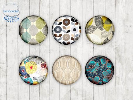 Motiv-Cabochons 1245 25mm (6 Stk)