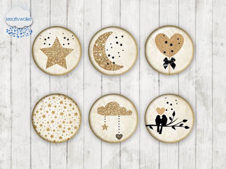 Motiv-Cabochons 1327 10mm (12 Stk)