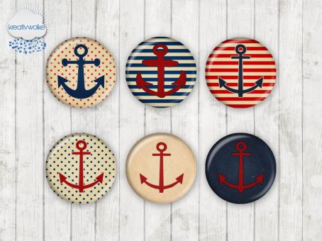 Motiv-Cabochons 1386 25mm (6 Stk)