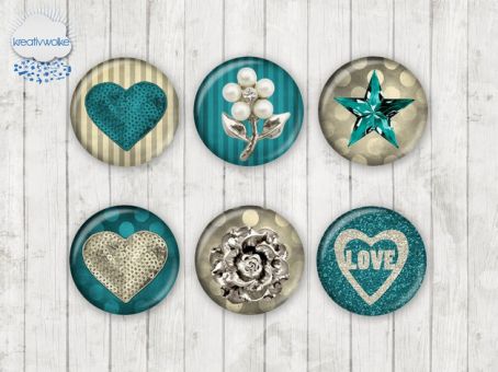 Motiv-Cabochons 332 12mm (12 Stk)