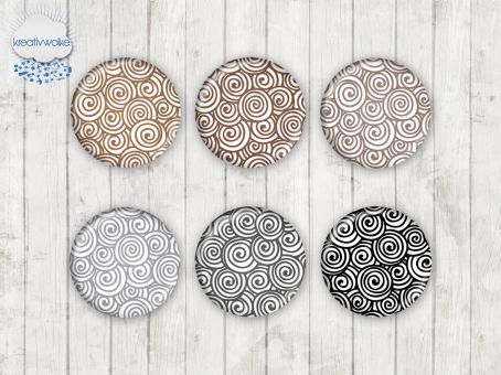 Motiv-Cabochons 589 25mm (6 Stk)