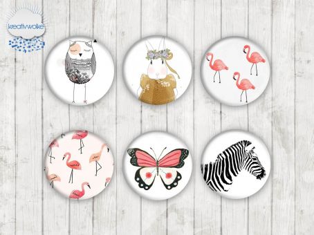Motiv-Cabochons 853 25mm (6 Stk)