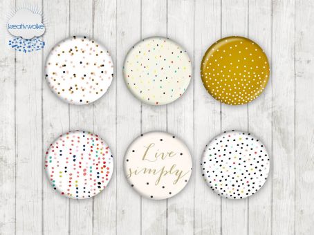 Motiv-Cabochons 873 25mm (6 Stk)