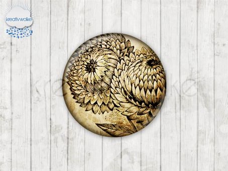 Motiv-Cabochons 222-2 Einzelset  16mm (1 Paar)