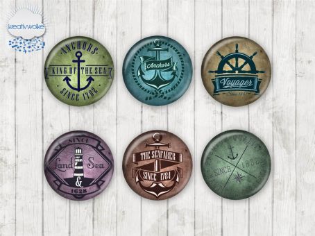 Motiv-Cabochons 1435 8mm (12 Stk)