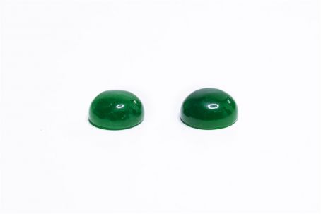 Edelsteine rund ∅ 10mm 1 Paar Malaysia Jade 
