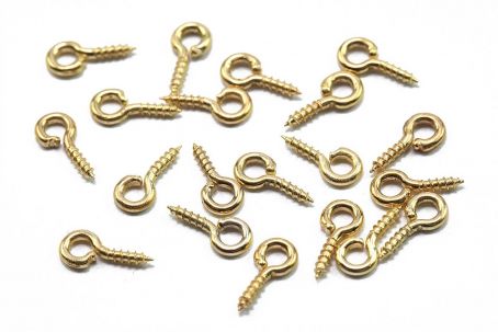 Schraubösen silber / gold / antikbronze Gold (50 Stk)